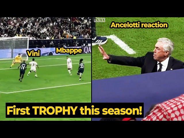 Ancelotti crazy reaction on Mbappe, Vinicius Jr, Rodygro goal against Pachuca | Real Madrid News