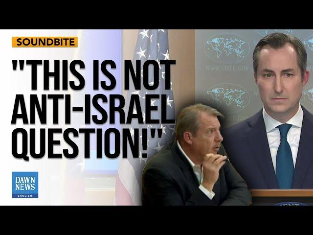 Journalist Grills Miller on US Response to Israeli Bombing of Airport Road | Dawn News English