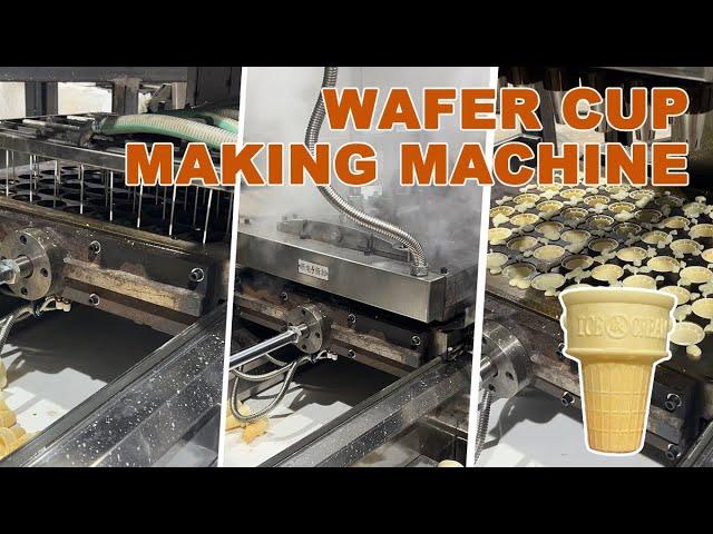 CE Wafer Cup Making Machine|Edible Cone Cup Making Machine|Flat Bottom Ice Cream Cone Machine