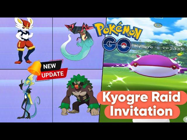 Kyogre raid invitation pokemon go #pokemon  #pokemongo #pokemonraid #youtubestream