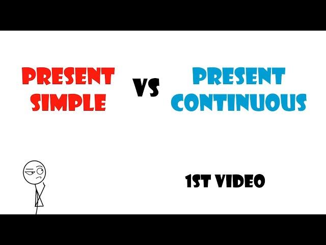 Present simple vs Present continuous first video, Presente simple vs Presente continuo primer video