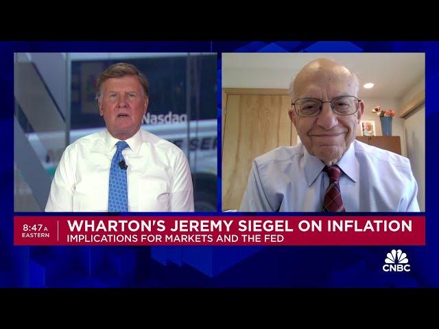 The Fed should definitely cut after 'game-changing' June CPI data, says Wharton's Jeremy Siegel