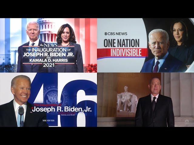 The Inauguration Day: Intros of Primetime Special on ABC, CBS & NBC