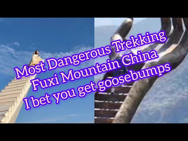 Stairs to Heaven Fuxi Mountain #china #trending #viral  @CMFamily_CulinaryGigglesTravel