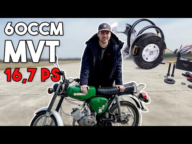 60ccm Simson 16,7ps +110kmh und MVT Rennzündung mit Licht PZ-Tuning