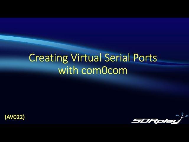 Creating virtual COM ports with com0com