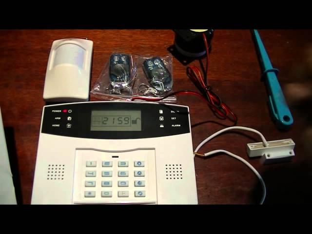 Wireless  GSM alarm full review,  programming and  test