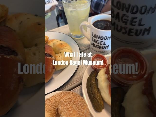 What I had at London Bagel Musuem Jeju #jeju #bagel #vlog #summer #mukbang #like #cake #food