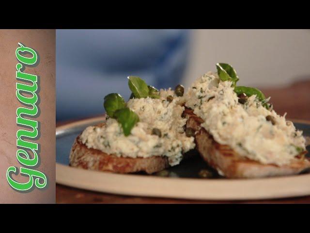 Classic Crostini: Toasted Bread with Tuna and Ricotta @On Blackheath