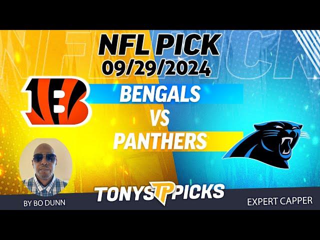Cincinnati Bengals vs Carolina Panthers 9/29/24 Week 4 FREE NFL Picks and Predictions by Bo Dunn,