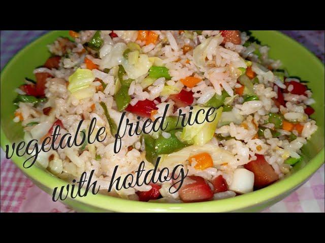 Vegetables Fried Rice with Hotdog|BABA PINOY TV