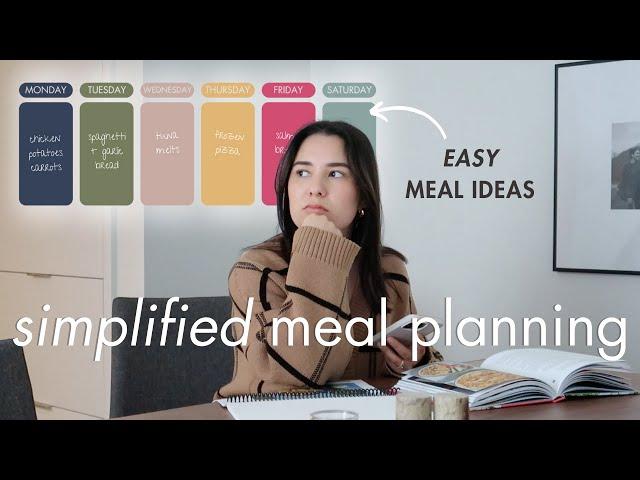 a PRACTICAL way to meal plan (+ easy dinner ideas)