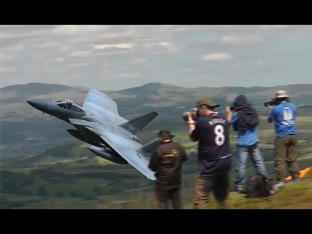 F-15C "Grim Reapers",  Low Level Mach-Loop Wales UK