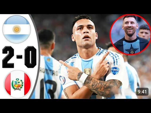 Argentina vs Peru Copa America 2024: EPIC Match Highlights and Goals