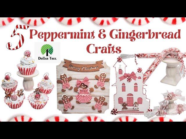 5 *Must See* Peppermint & Gingerbread Crafts Christmas Decor DIYs Ornaments Family Budget Friendly