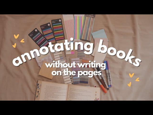 how to annotate books without writing on the pages  | Filipino Booktuber 