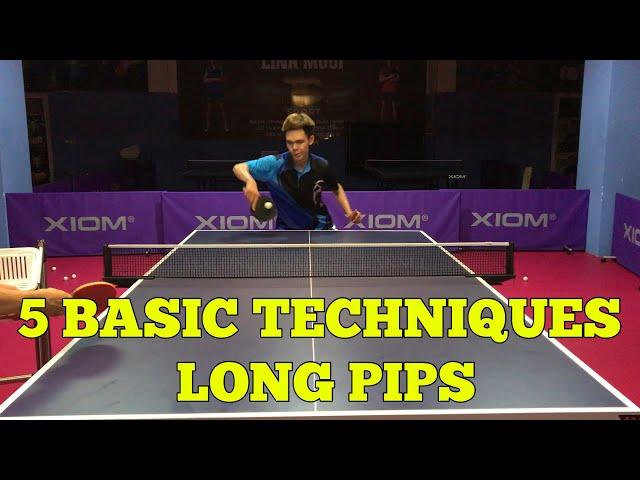 5 Basic Techniques Long Pips | Table Tennis Tutorial