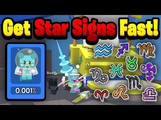 How To Farm *STAR SIGNS* Easiest Methods! | Bee Swarm Sticker Update