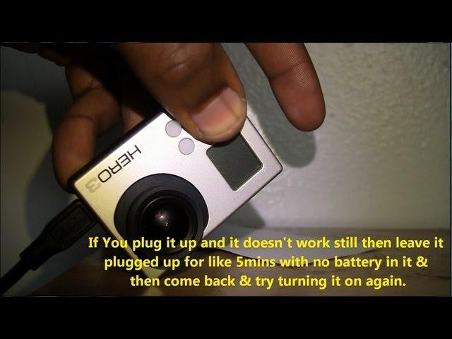 How to Fix your Go Pro Hero 3 If It Won't Turn on, Charge, or Work