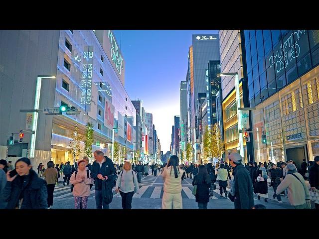 銀座～東京駅 Xmas 2024 / 2 hours - Night walk from Ginza to Tokyo Sta. in Tokyo, Ambient (Dec. 15, 2024)