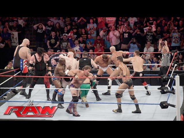 Team U.S.A. vs. The Multinational Alliance– 16-Man Elimination Tag Team Match: Raw, 4. Juli 2016