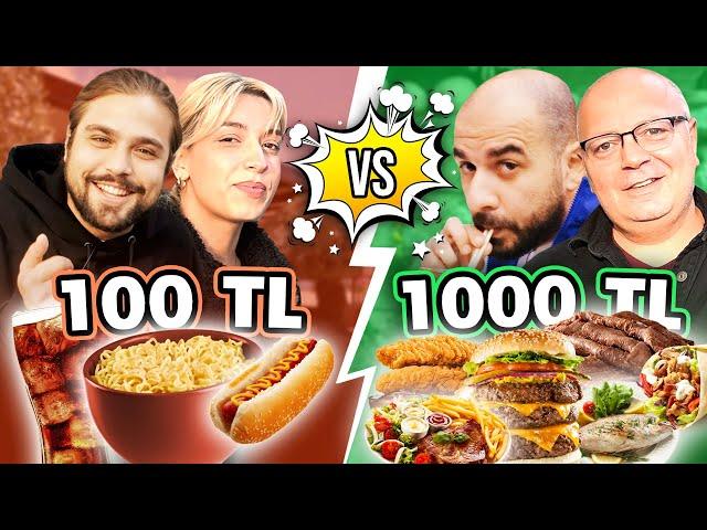 1000TL VS 100TL AKŞAM YEMEĞİ - Bitirmek Zorundasın!