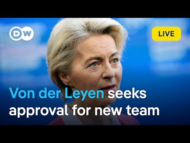 Live: Ursula von der Leyen addresses EU parliament, vote on election of the Commission | DW News