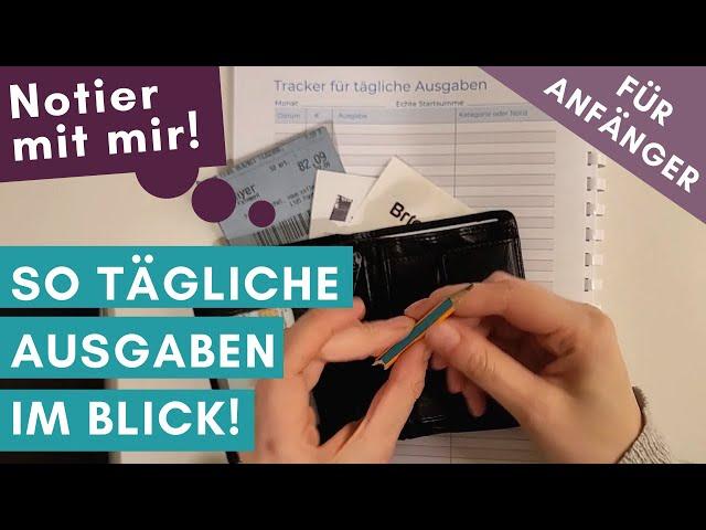 Deine flexible Ausgaben im Monat tracken: So mit Haushaltsbuch führen anfangen! 