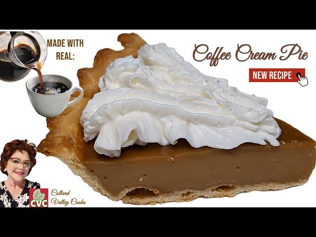 Coffee Cream Pie - Mama's Old Fashioned Recipes -Simple Ingredient Southern Cooking