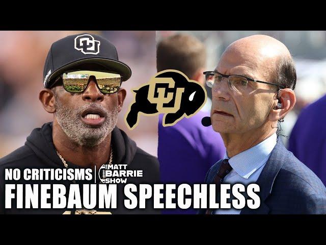 Colorado’s OT thriller leaves Paul Finebaum with NO criticisms for Deion  | The Matt Barrie Show