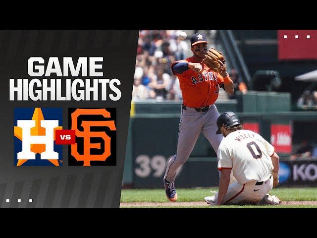 Astros vs. Giants Game Highlights (6/12/24) | MLB Highlights