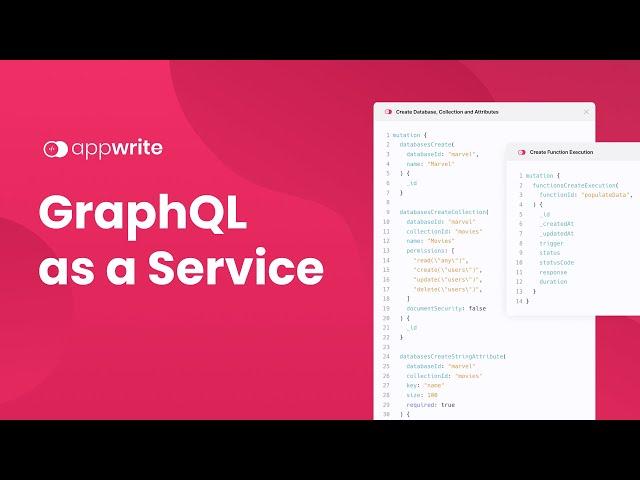 Introducing Appwrite's GraphQL as a Service