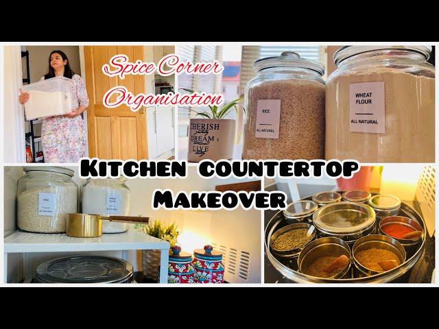 Indian Kitchen Countertop Organization| Minimalist & Renter Friendly Kitchen Organization