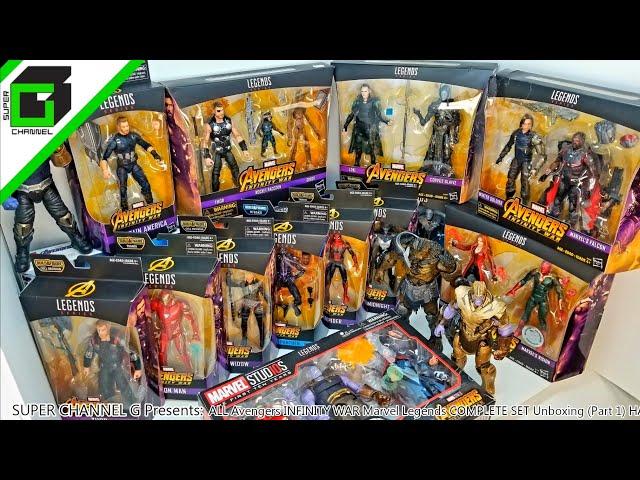 Every AVENGERS INFINITY WAR Marvel Legend!!! Complete set and Complete video!