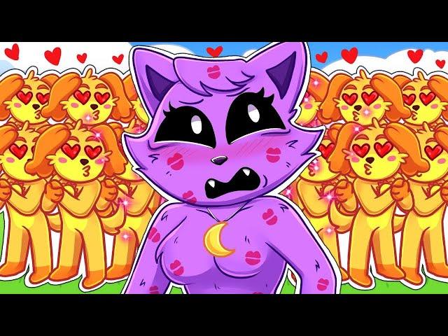 100 DOGDAY WANT TO KISS CATNAP in MINECRAFT!? POPPY PLAYTIME CHAPTER 3 in Minecraf