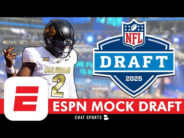 NEW ESPN 2025 NFL Mock Draft (WITH TRADES): Shedeur Sanders Goes To The New York Giants At #1