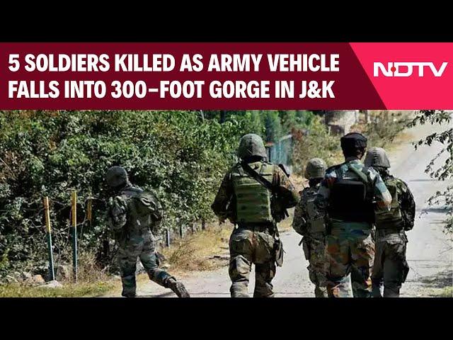 Jammu Kashmr News | 5 Soldiers Killed As Army Vehicle Plunges Into 300-Foot Gorge In J&K