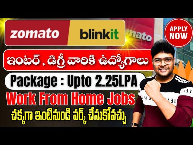 Blinkit Work from Home jobs  | 12th Pass to Any Degree | Latest jobs in Telugu 2025 | @VtheTechee ​