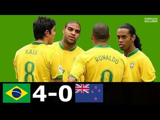 Brazil 2006 vs New Zealand 4-0 - Ronaldo, Ronaldinho, Kaka, Adriano, Roberto Carlos, Robinho