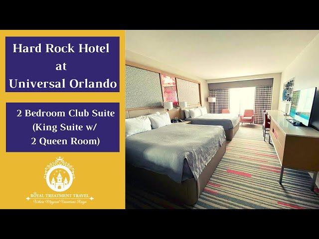 Room Tour: 2 Bedroom Club Suite (King Suite & 2 Queen Room) at Hard Rock Hotel at Universal Orlando