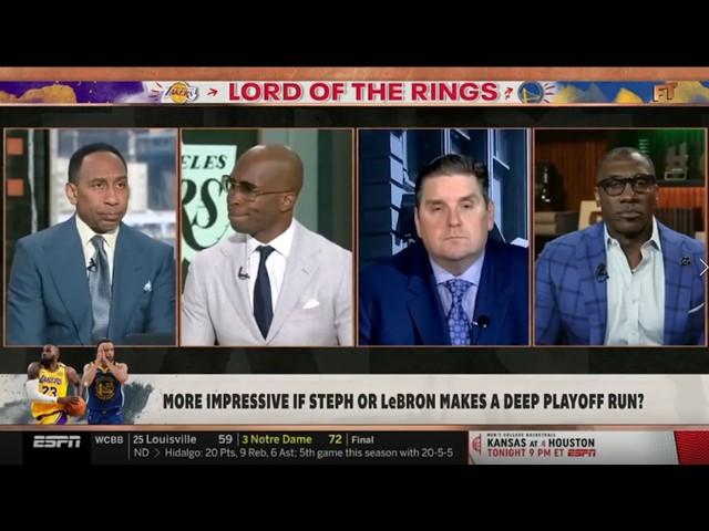 Stephen A. finally gives in: 'Lakers win the title, LeBron is the GOAT!