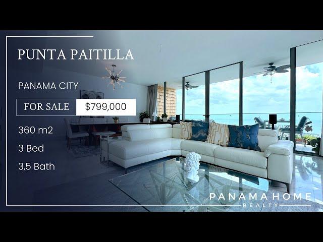 $799,000 Stunning apartment for sale in Punta Paitilla