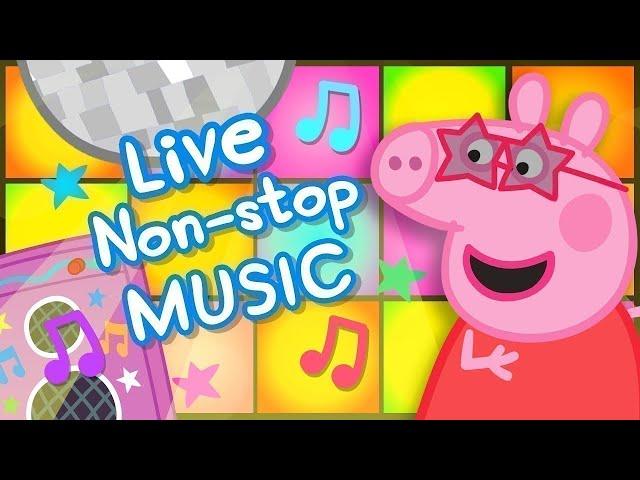 Peppa Pig Official Music Videos  Peppa Pig Music & Songs 24/7 🪩 Peppa Pig Theme Tune Remix & More!