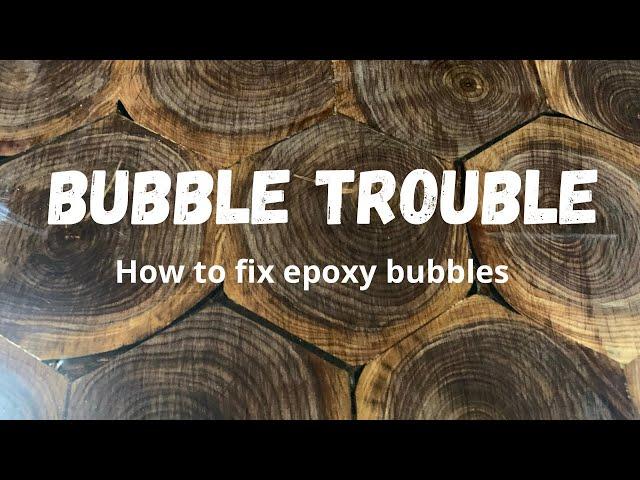 Epoxy Quick Tip: How to fix epoxy bubbles.