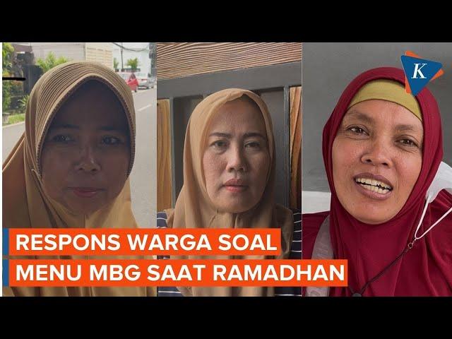 Respons Warga soal Menu Minimalis MBG Saat Ramadhan