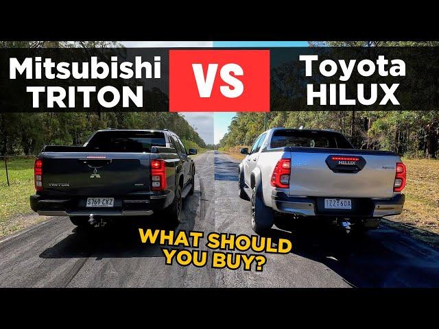 Drag Race: 2024 Mitsubishi Triton vs Toyota HiLux – 0-100 & comparison