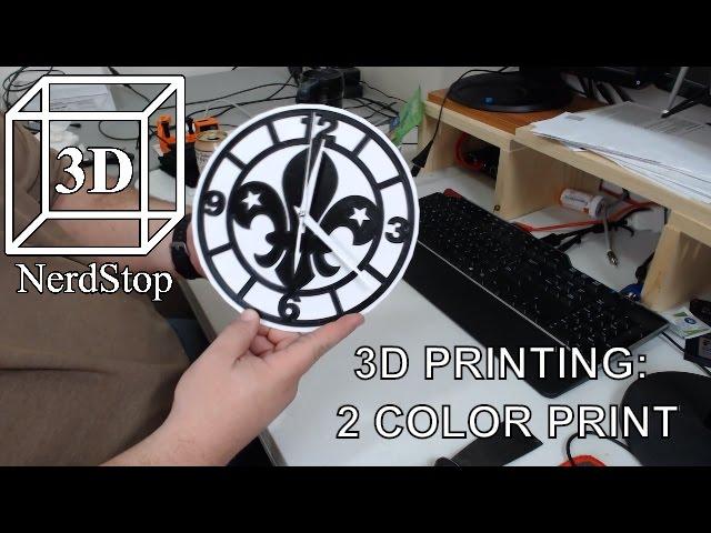 3D Printing: 2 Color Print (Scout Clock)