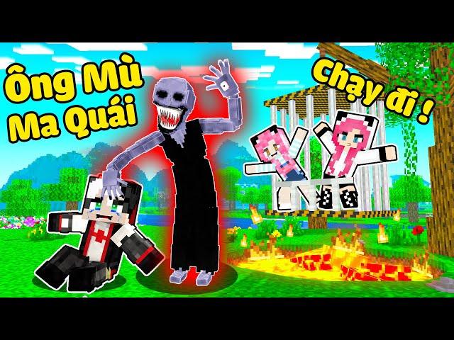 REDHOOD THỬ THÁCH 24 GIỜ TRỐN KHỎI NHÀ TÙ ÔNG KẸ BỊ MÙ TRONG MINECRAFT*MỀU CẮM TRẠI GẶP ÁC MA KYOGI