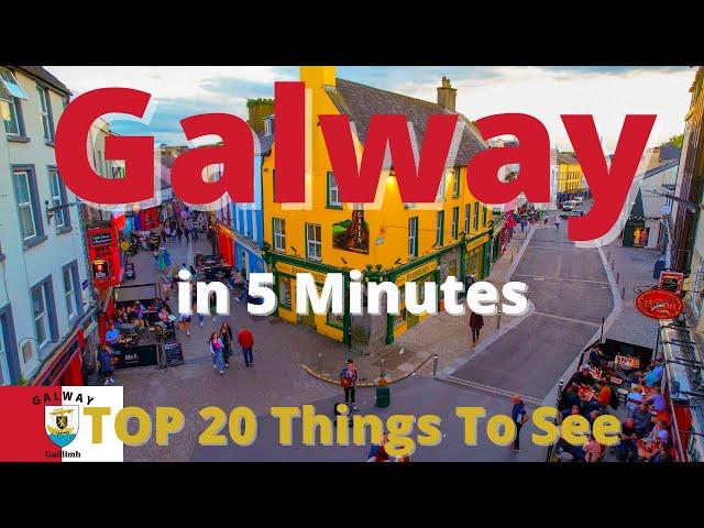 Galway Ireland - See Galway City in 5 Minutes - Top Things to See - Ireland - Aerial 4K Drone Vlog