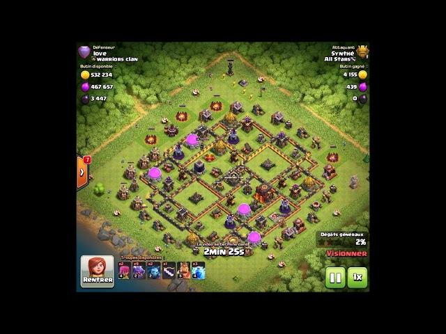 Insanes Gameplays Over 4900 Trophy !! Th7 Titan (Clash of Clans)